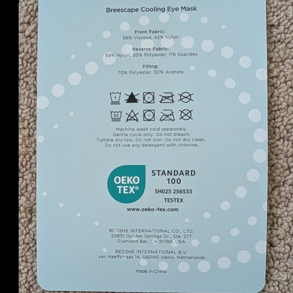 Breescape Cooling Eye Mask • New in Box • Cold Therapy - Picture 3 of 4